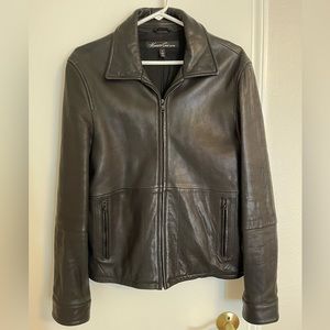 Kenneth Cole New York Black Leather Jacket